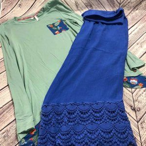 Matilda Jane 435 Girls Size 16 Top & Size L Pants